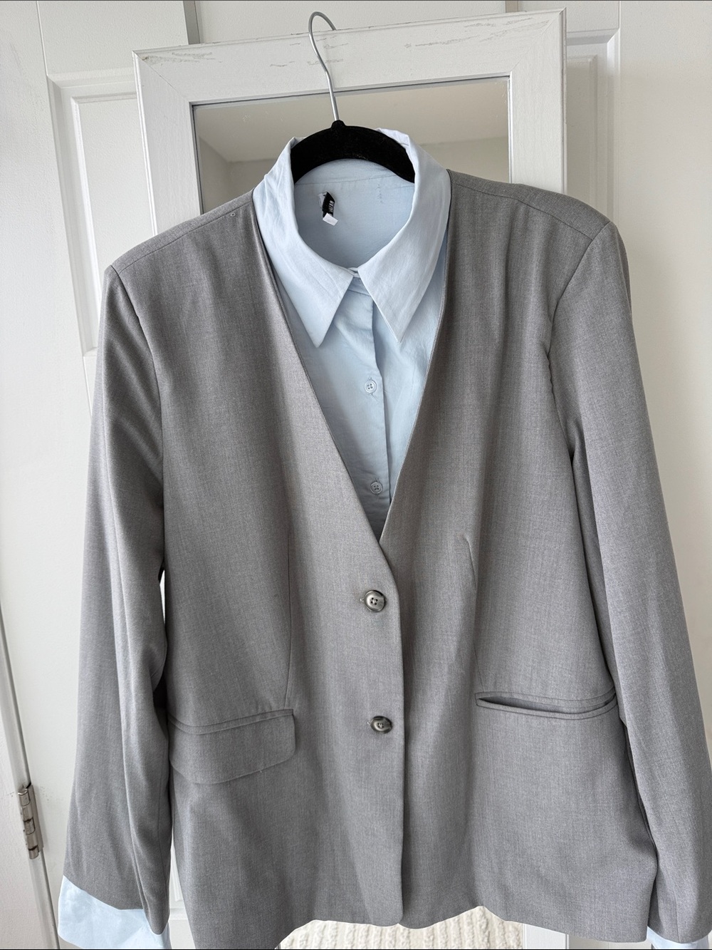 Renuar Light Gray Tailored Women's Blazer